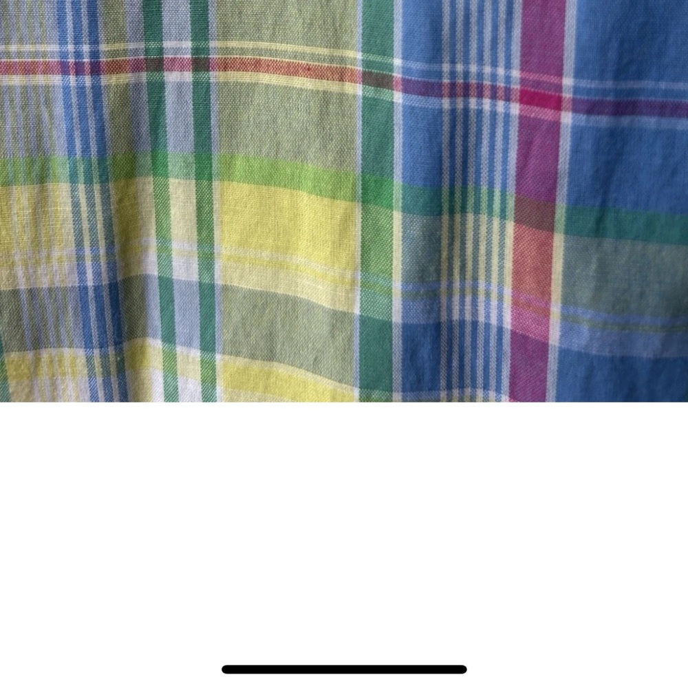 ANTHONY RICHARDS Nightgown House Dress Large Multicolor Plaid Sleeveless NWOT - Picture 6 of 8